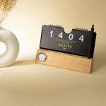 تقویم رومیزی چوب گردو کد 41102