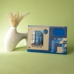 تقویم رومیزی مدرن برش دار رپرتواردار کد 41114